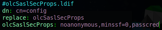 olcSaslSecProps.ldif file
