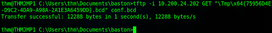 Downloading the bcd file