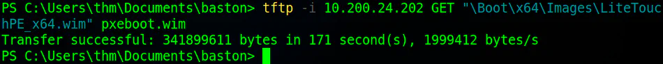 Downloading the wim file