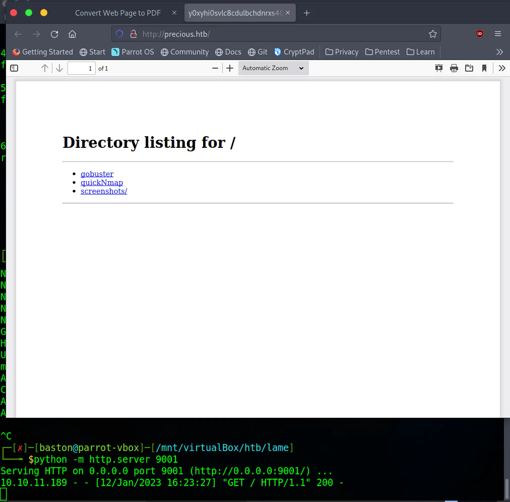 Testing the converter (it works fine)