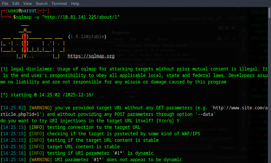 sqlmap command