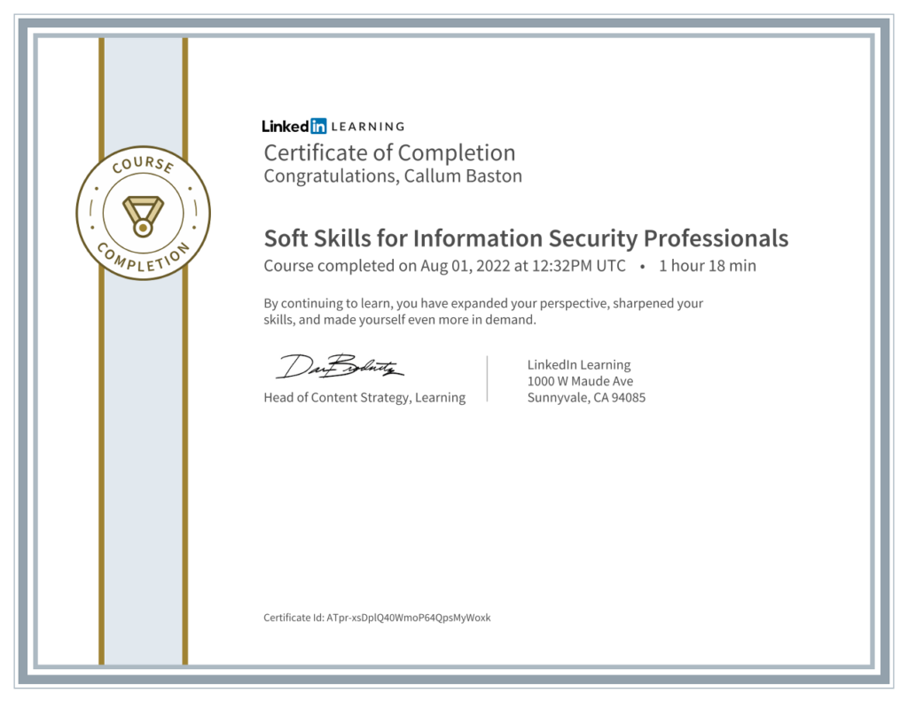 soft skills for infosec professionals